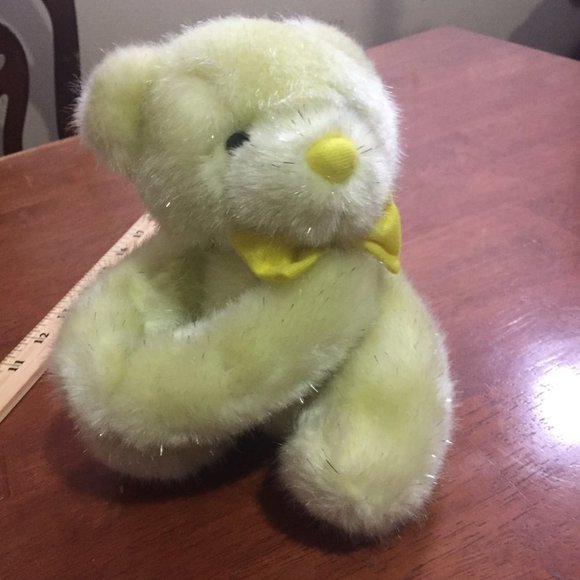 Yellow Stuffed Animal Bear - Picture 11 of 12